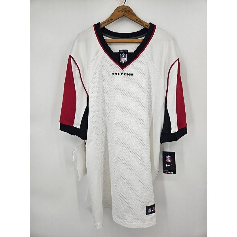 New Nike NFL Falcons OnField Jersey Mens 52 White Blank Stitched